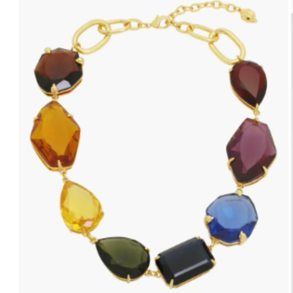 2 Piece KURT GEIGER LONDON Crystal Stone Necklace & Bracelet - Picture 3 of 13
